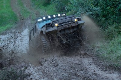 A truck with upgraded suspension in Perth