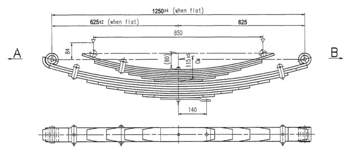 ISU-51 - Multileaf Leaf Spring