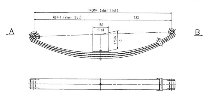 FL-03P - Parabolic Leaf Spring