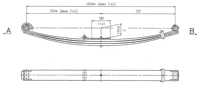 INT-16P - Parabolic Leaf Spring