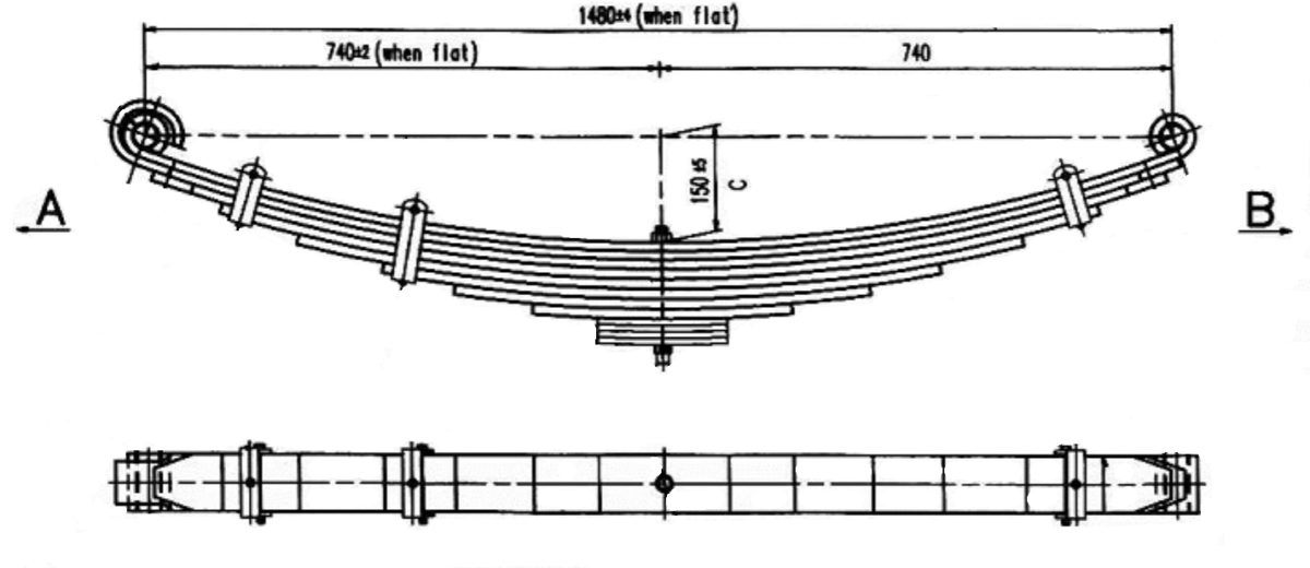 ISU23 Multileaf Leaf Spring West Coast Suspensions