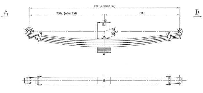 ISU-50P - Parabolic Leaf Spring