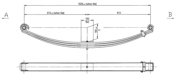 KW-1073P - Parabolic Leaf Spring