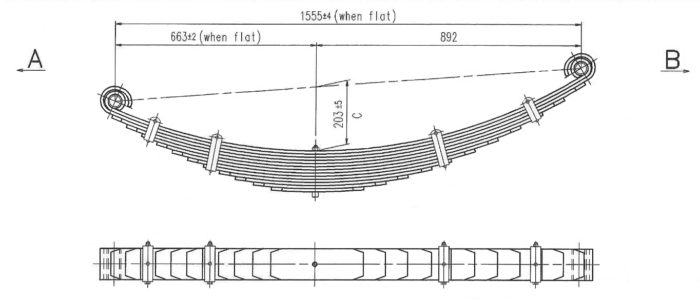 KW-1089 - Multileaf Leaf Spring