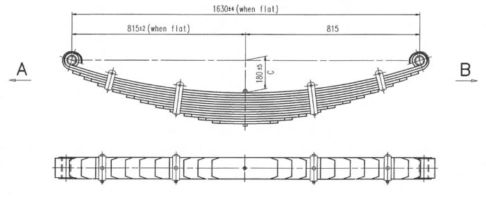 KW-1158 - Multileaf Leaf Spring