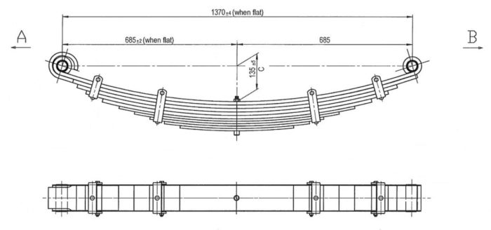 KW-1197 - Multileaf Leaf Spring