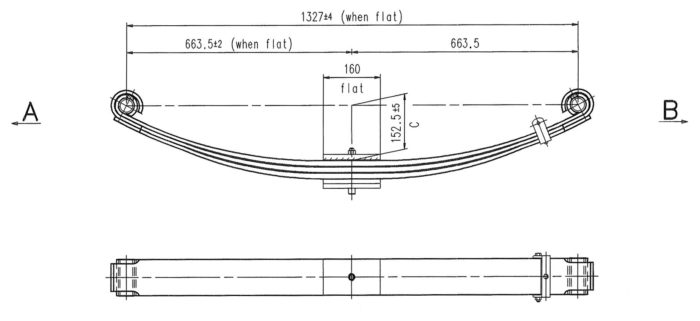 KW-778P - Parabolic Leaf Spring