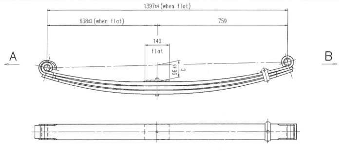 MAC-02P - Parabolic Leaf Spring