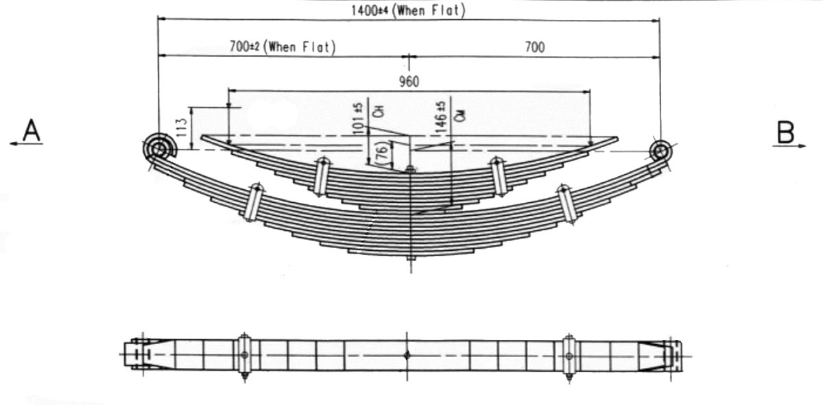 MIT04 Multileaf Leaf Spring West Coast Suspensions