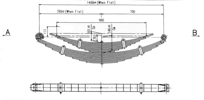 HIN-25 - Multileaf Leaf Spring