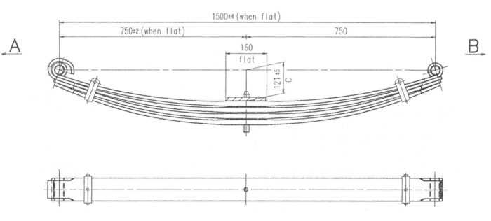 MIT-07P - Parabolic Leaf Spring