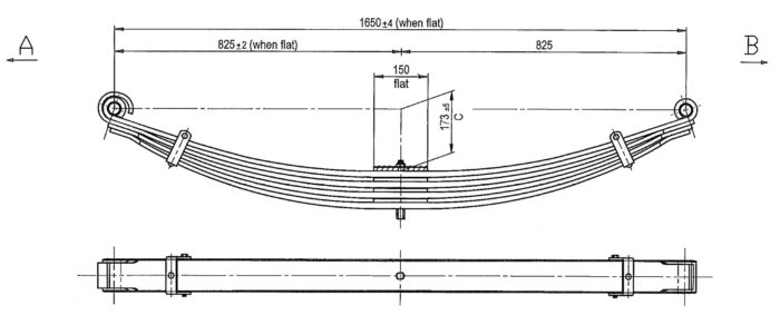 MIT-36P - Parabolic Leaf Spring
