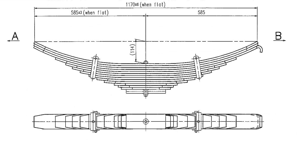 REY01 Multileaf Leaf Spring West Coast Suspensions