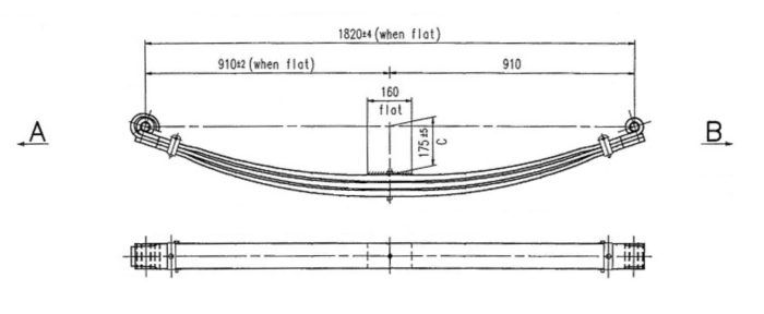 SCA-05P - Parabolic Leaf Spring