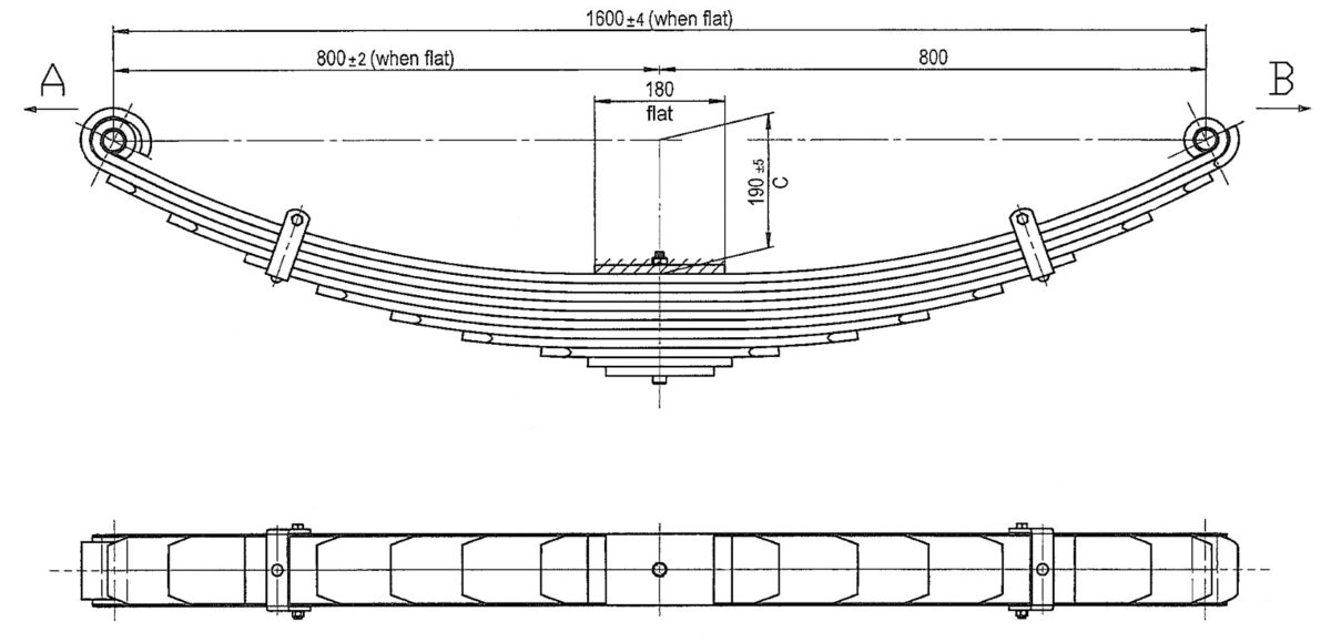 WES03 Multileaf Leaf Spring West Coast Suspensions