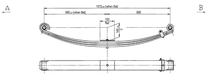 KW-1197P – Parabolic Leaf Spring