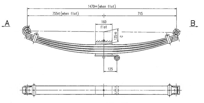 HIN-37P - Parabolic Leaf Spring
