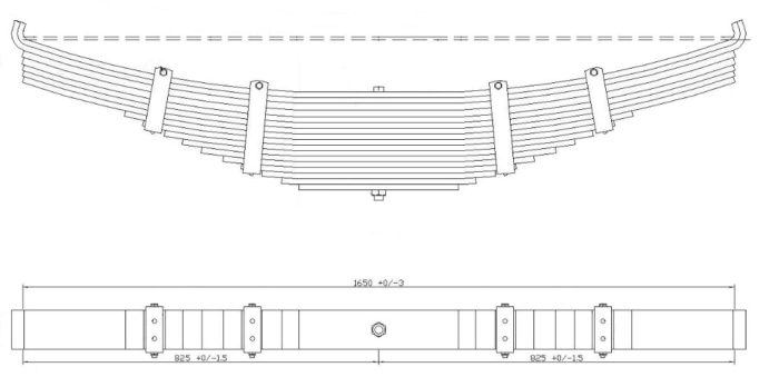 BPW-80 - Multileaf Leaf Spring