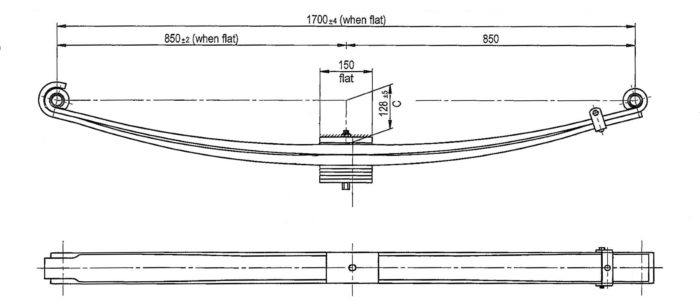 HIN-40P - Parabolic Leaf Spring