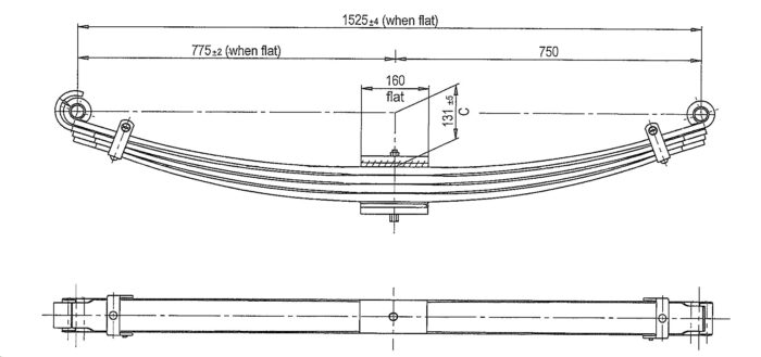 HIN-38P - Parabolic Leaf Spring