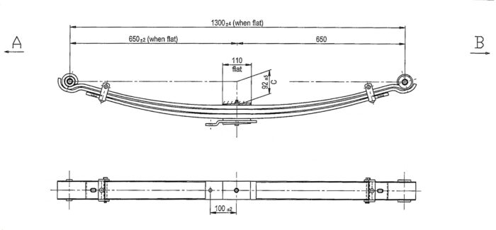 ISU-36P - Parabolic Leaf Spring